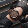 Watch Men Large Dial Sport Watches Leather Strap Oversized Quartz Wrist Watch Army Military Clock Relogios Masculino AVE