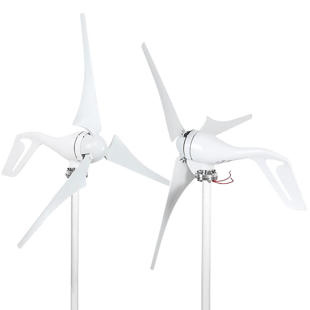 300/600W DC12V/24V Wind Turbine 3 Blades Horizontal Wind Generator Kit for Household 12V