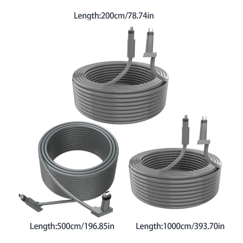 Ethernet Cable Replacement Outdoor Waterproof Rectangular Satellite Cable 26AWG Extension Cable for Generation 2