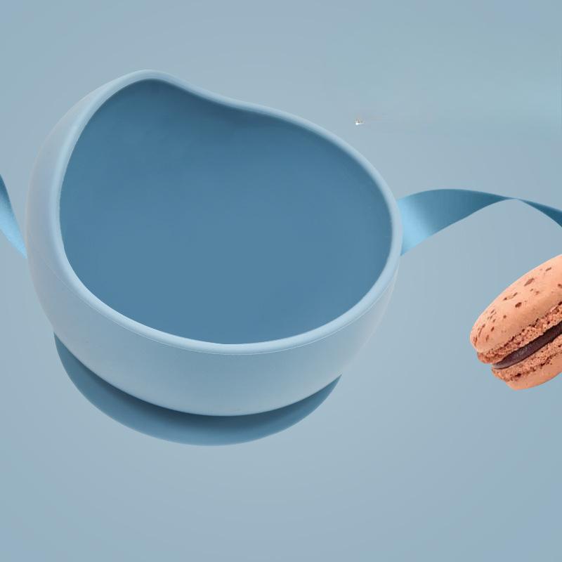 Children's Silicone Snail BowlBaby Food and Complementary Food Tableware Infant Silicone ForkSpoon and Suction Cup Bowl
