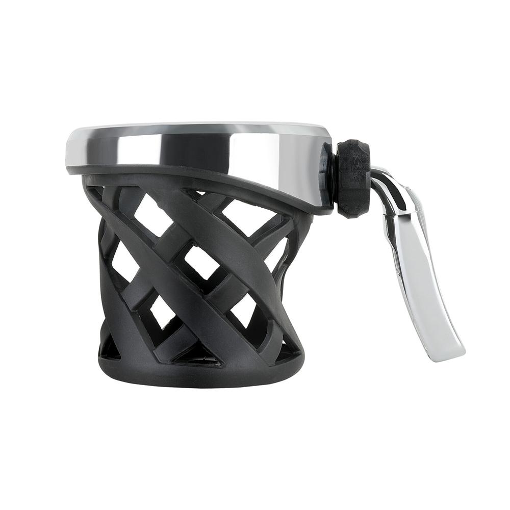 Motorcycle Bike ATV Handlebar Drink Cup Holder With Mesh Basket Mount Universal
