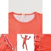 Roblox Rainbow Friends Orange Jumpsuit Kostüm für Kinder mit atmungsaktivem Polyesterstoff