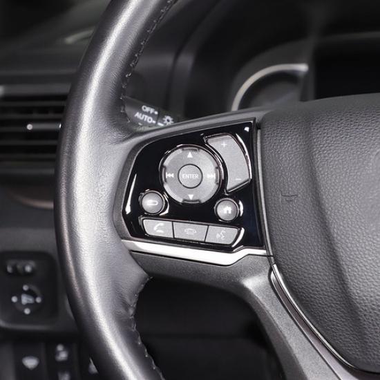 Glossy Piano Black Steering Wheel Button Cover Trim For Honda Pilot -22