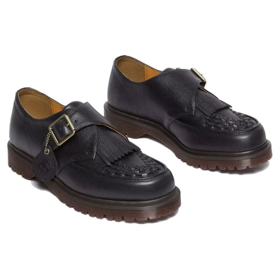 Dr. Martens Leather Fashion Comfortable Low-Top Casual Shoes Unisex Casual Shoes Black 31510001