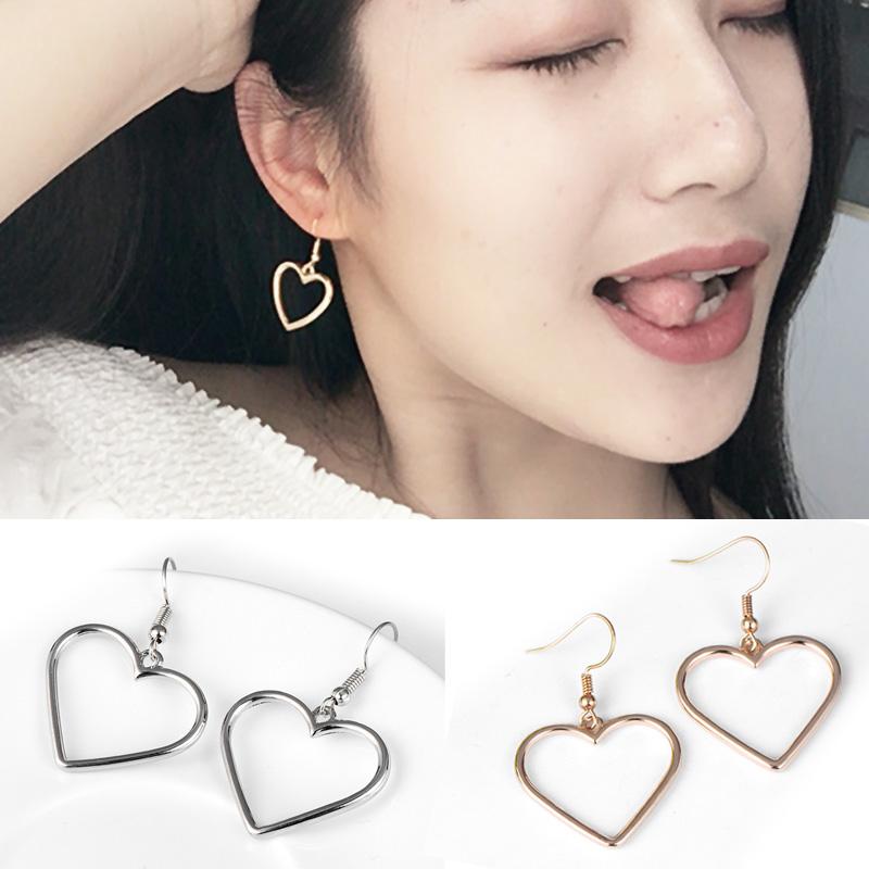 Geometric Heart-shaped Sweet Earrings Fashion Women's Earrings Square Earrings Stud The Best Portal