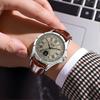 Wristwatch Business Watch for Men Quartz Clock Leather Watches