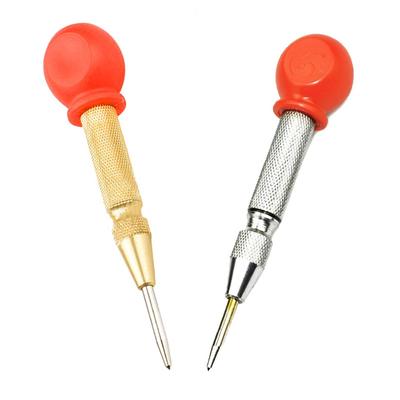 Hot Yellow and Silver Automatic Center Punch Spring Loaded Chrome Rivet Screw Auto Mark Hole Length 130mm