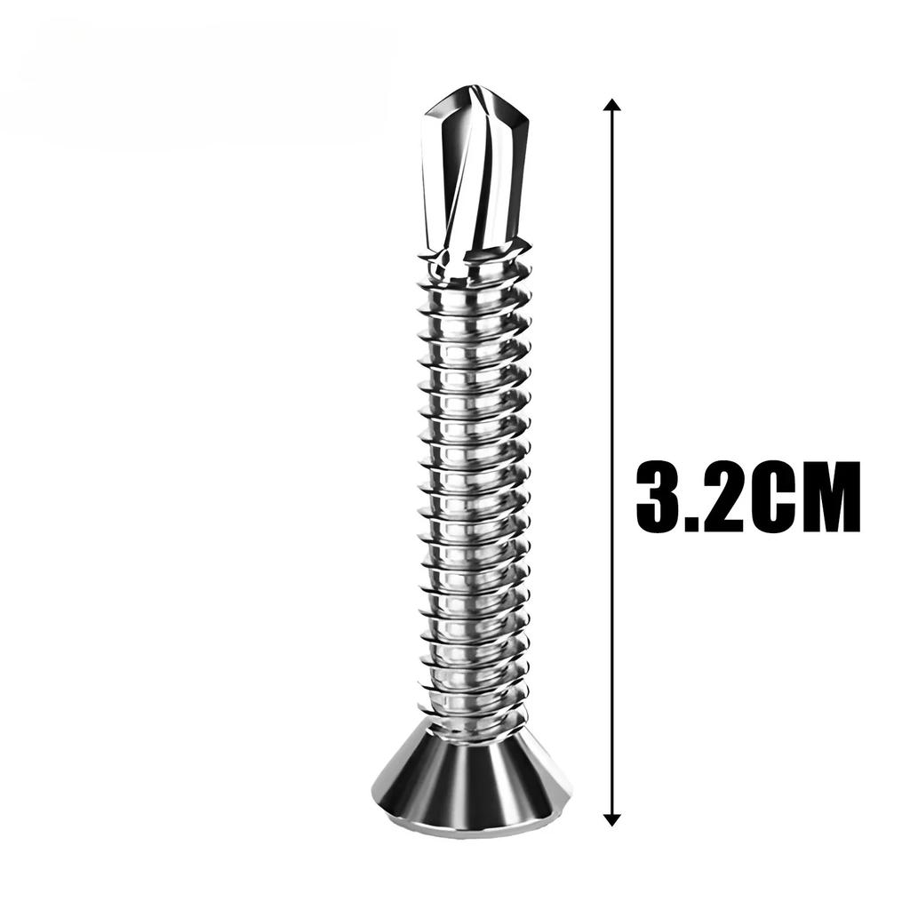 Cross Flat Head Self Tapping Screws Steel Self Drilling Screws Metal Wood Quick Fixing Fasteners Hardware For Home Repair Tools