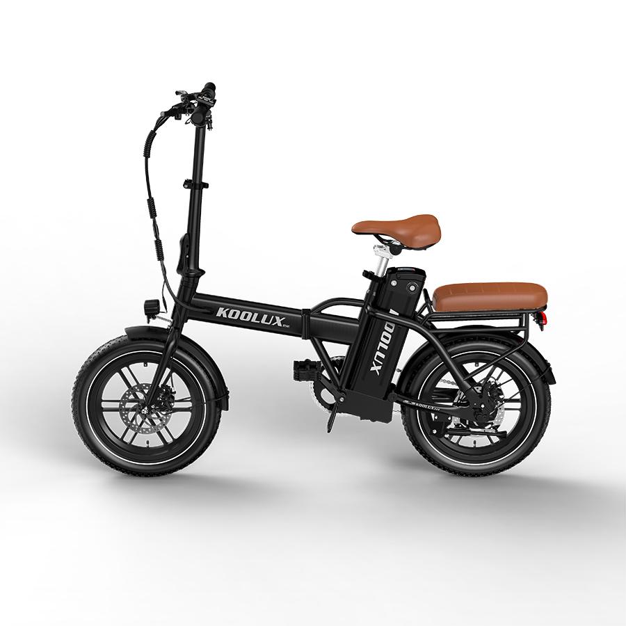 Folding City Electric Bike KOOLUX X10 Adult Commuting Electric Bicycle 36V13Ah Battery 16 Inch Tires 50-65KM Range 350W 120KG Load E-Bike