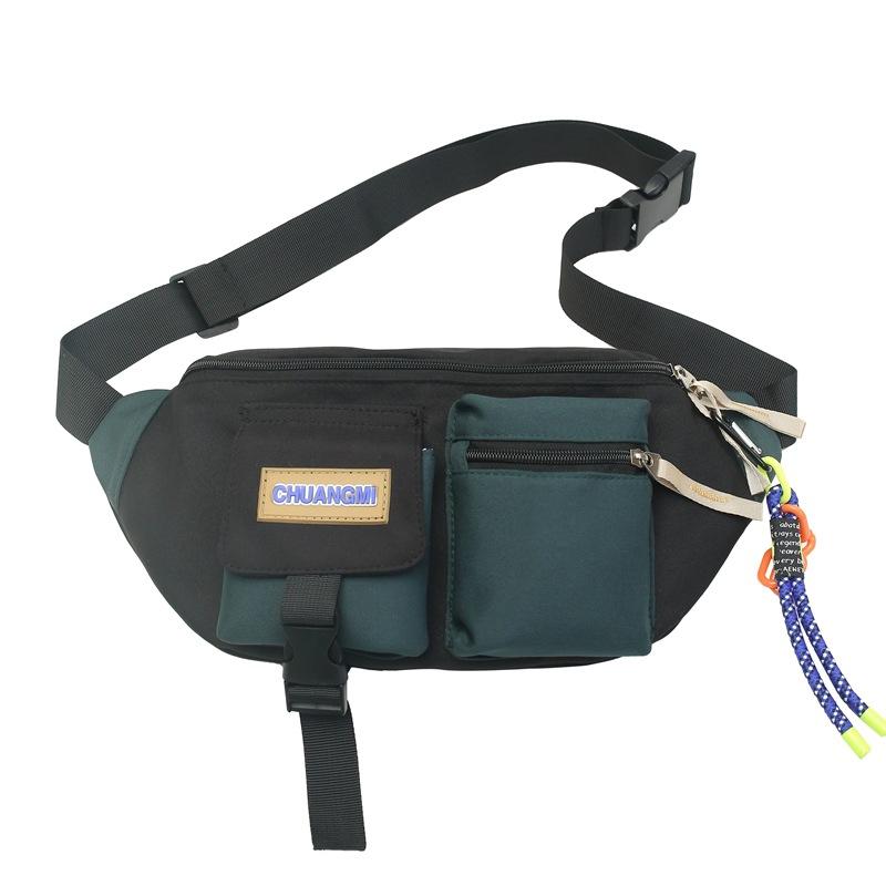 Fargeblokk Skulderveske Crossbody-veske Sports Brystveske Casual Liten Satchel-veske For Menn
