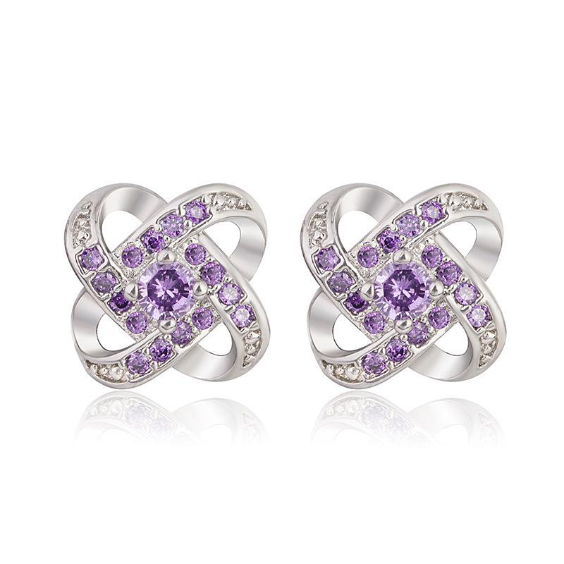 Korean Eternal Heart & Lucky Clover Earrings - Jewelry Collection