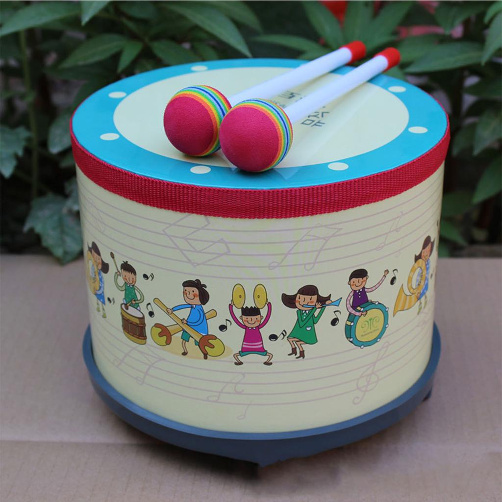 Children Snare Drum Toddler Birch Wood Drum Toys for Kindergarten Early Education