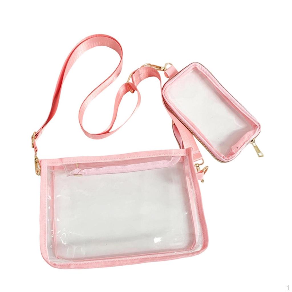 Clear Bag Large Capacity Crossbody for Sporting Events Outdoor Festivals