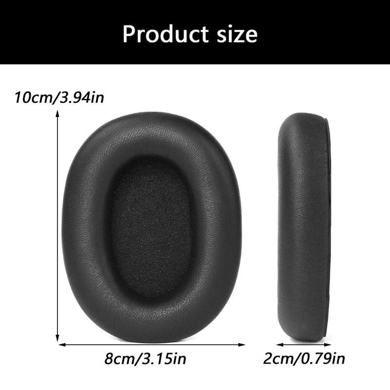 1 Pair Replacement Ear Cushion Pad Over Ear Headphone Lambskin Earpads For WH-1000XM6 Comfortable Wear