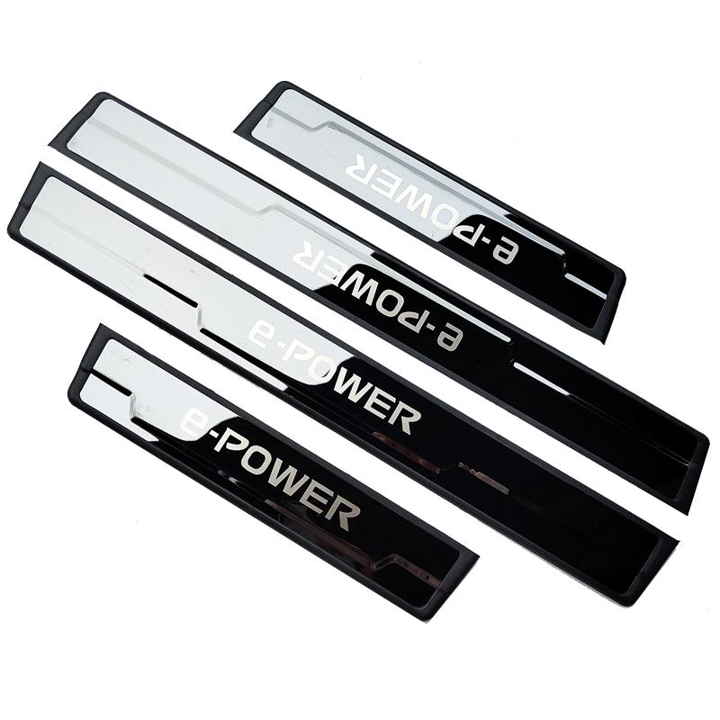 For Nissan Kicks e-POWER Door Sill Protector Pedal Car Scuff Plate Styling Sticker Car Accessories 2018     2024