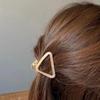 Multicolor Acetic Acid Hair Claw Korean Style Geometry Shark Clip Triangle Hair Crab Clip  Daily