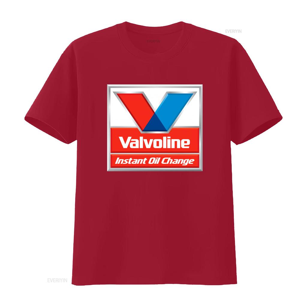 Maglietta Valvoline Cambio Olio Istantaneo per Tempo Libero vintage Lavata Top per Uso Quotidiano Unisex Traspirante abbigliamento firmato