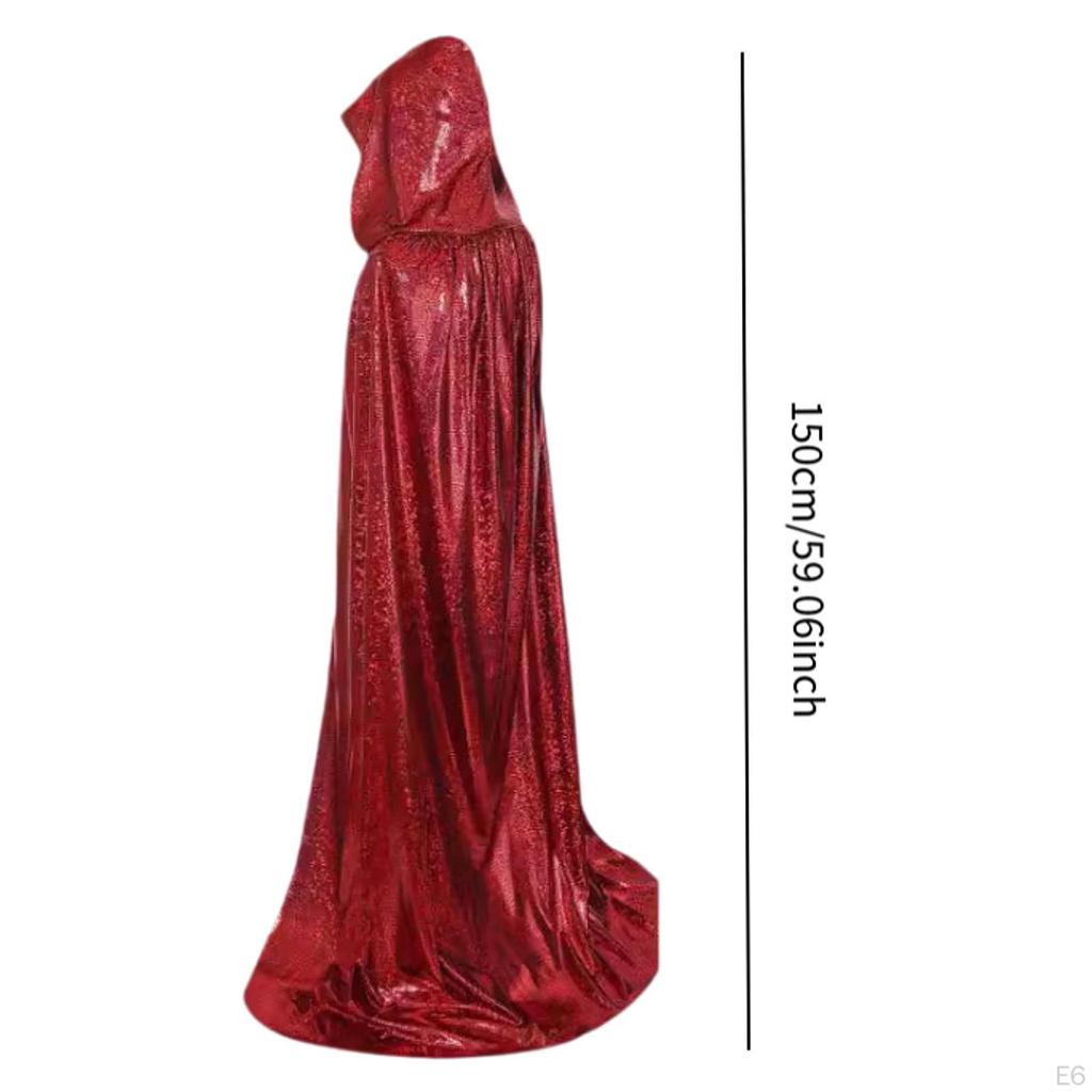 Enchanting Hooded Witch Cloak for Halloween And Cosplay Events