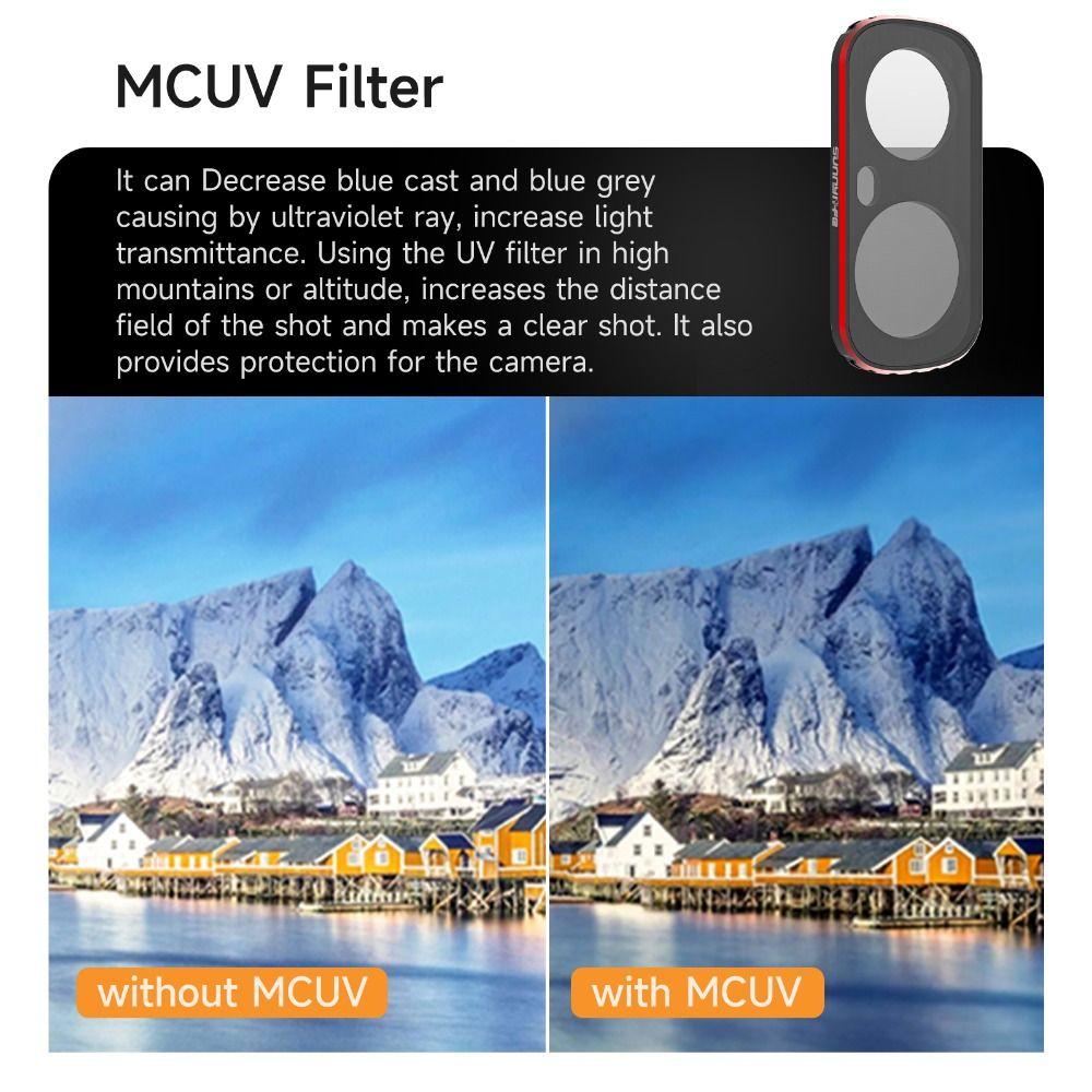 MCUV/CPL Lens Filters Kit Lens Protector for Insta360 Luna Ultra Gimbal Camera Accessories