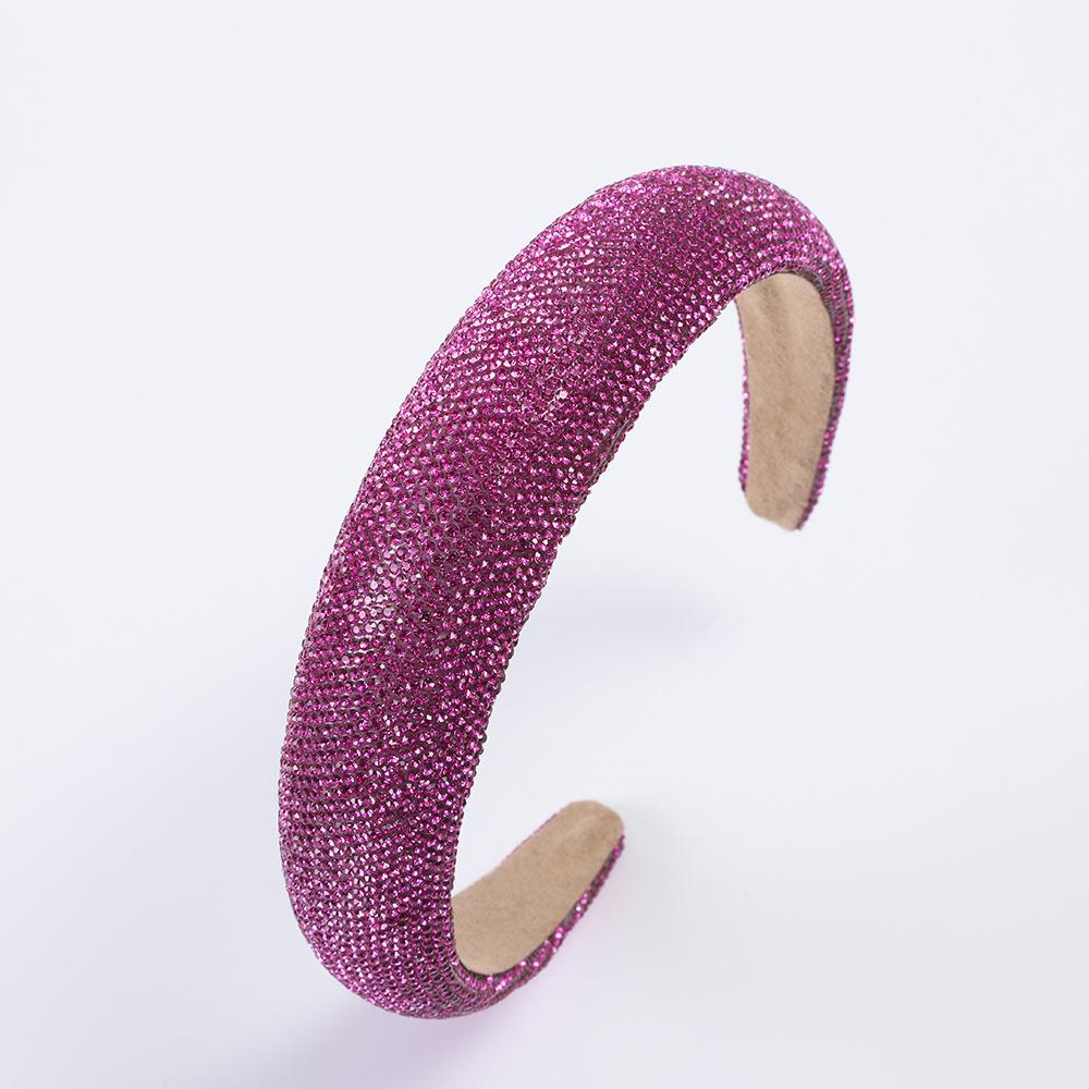 Full Of Diamonds, Super Glitter Temperament Headbands, Fashionable And Versatile, Colored Diamonds, Pressed Headbands, Simple Personality