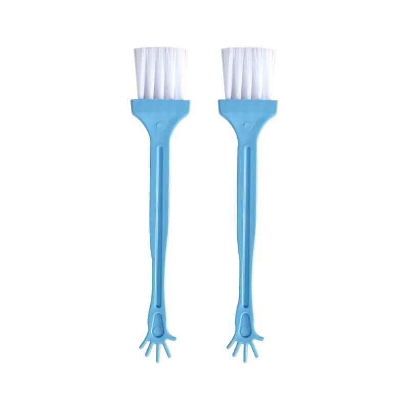 Mini Plastic Cleaning Brush Keyboard Electronics Dust Removal - Flat Five-Finger Design Blue Or Black