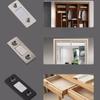Punch Free Stainless Door Closer Ultra Thin Strong Drawer Magnet Lock Stopper Furniture Fittings Adhesive Kitchen Closet Closer