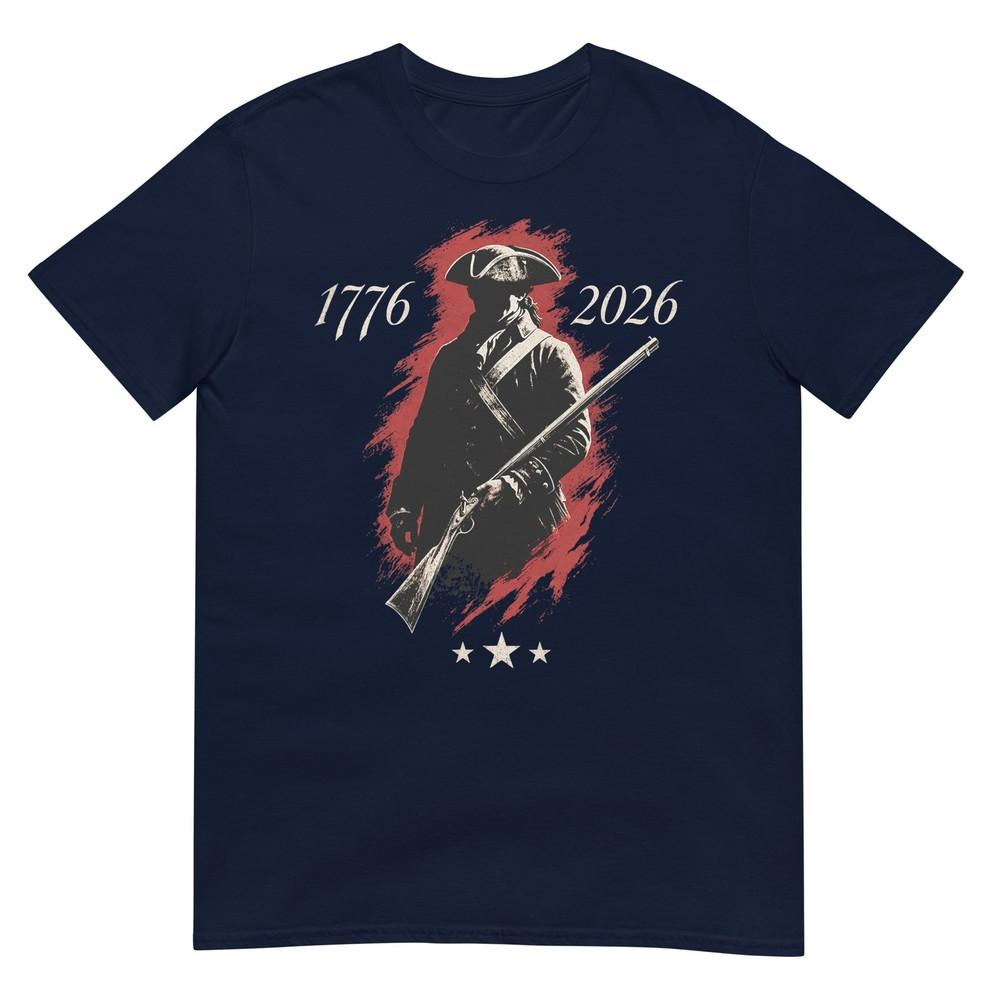 Colonial Soldier Musket 250th Anniversary TShirt S
