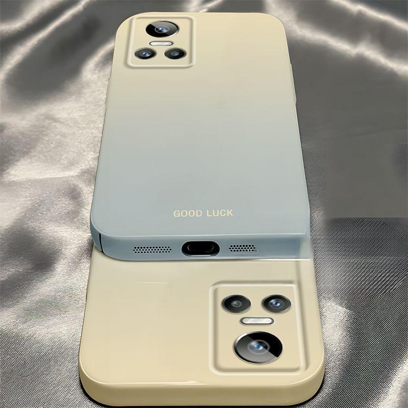 Blue Rice Gradual Change Applicable RealmeGTNeo3 Mobile Phone Case New Film All-inclusive Anti-drop Hard Case Protective Case Advanced