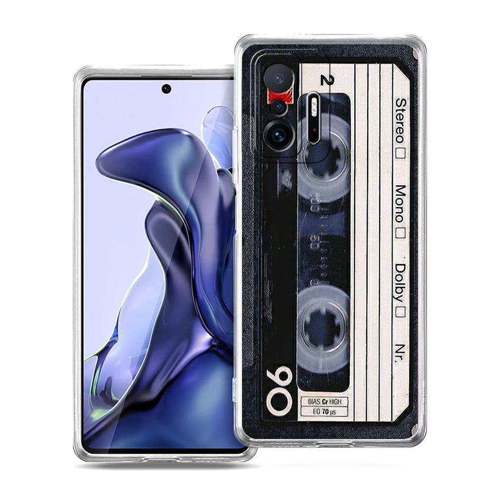 Camera Radio tape Cassette Phone Case For Xiaomi 14 13 12 Lite Mi 11 11X 13T 12T 11T For Poco X5 X4 X3 NFC F5 F4 M4 Pro 5G Cover
