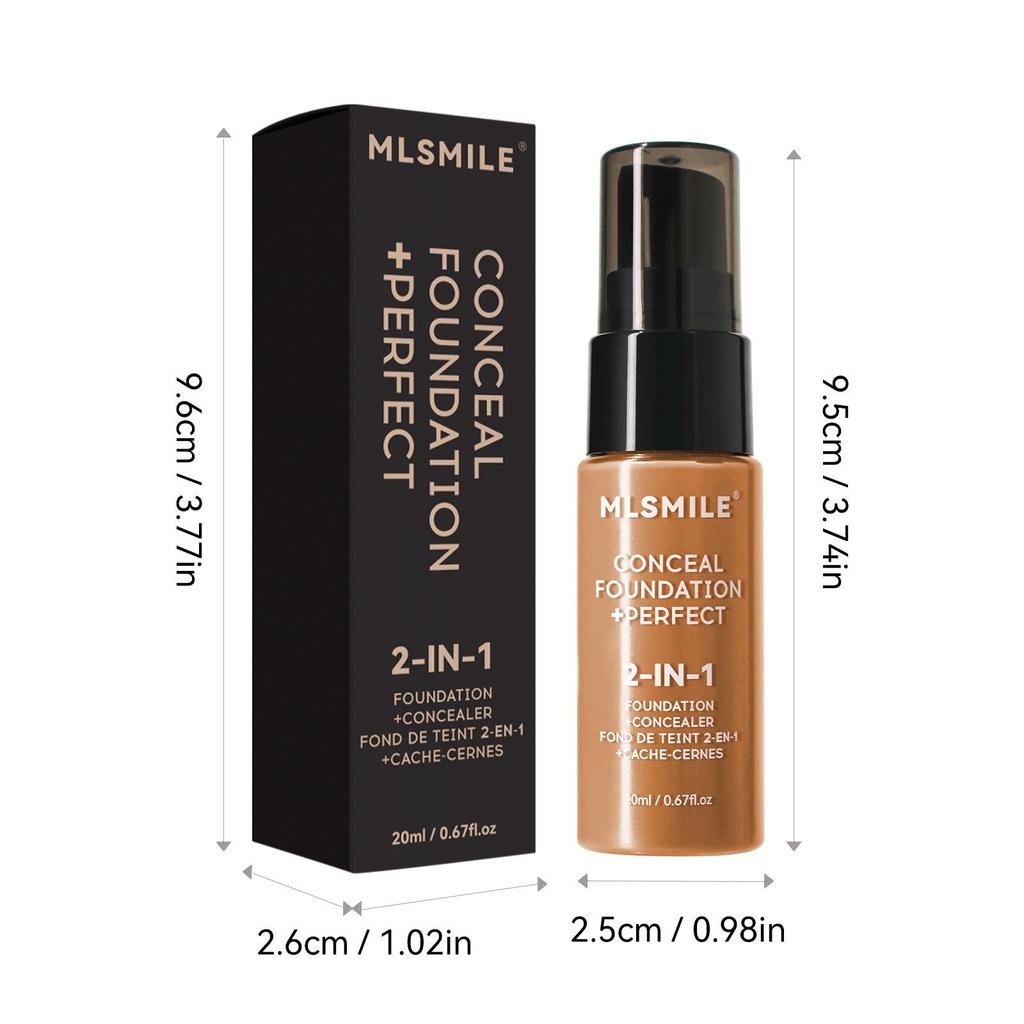 Long-lasting Waterproof Foundation: Moisturizing Concealer for Acne Marks & Dark Circles