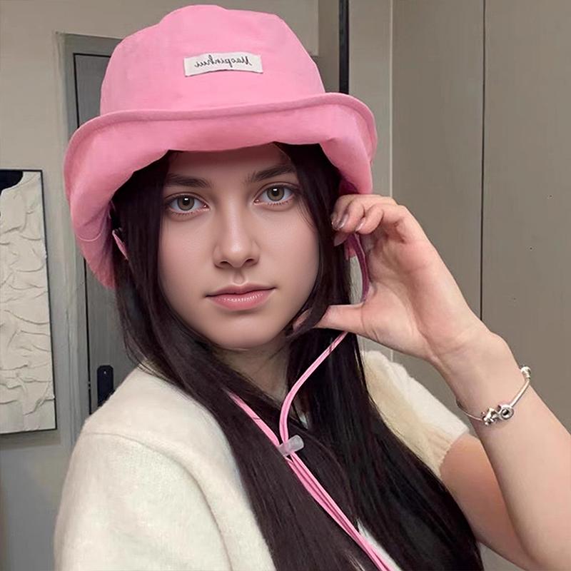 Women/Men Colorful Bucket Hat Hat With Tie Breathable Large Brim Adjustable Size Sun Hat Can Be Used As  Bag 54-58cm