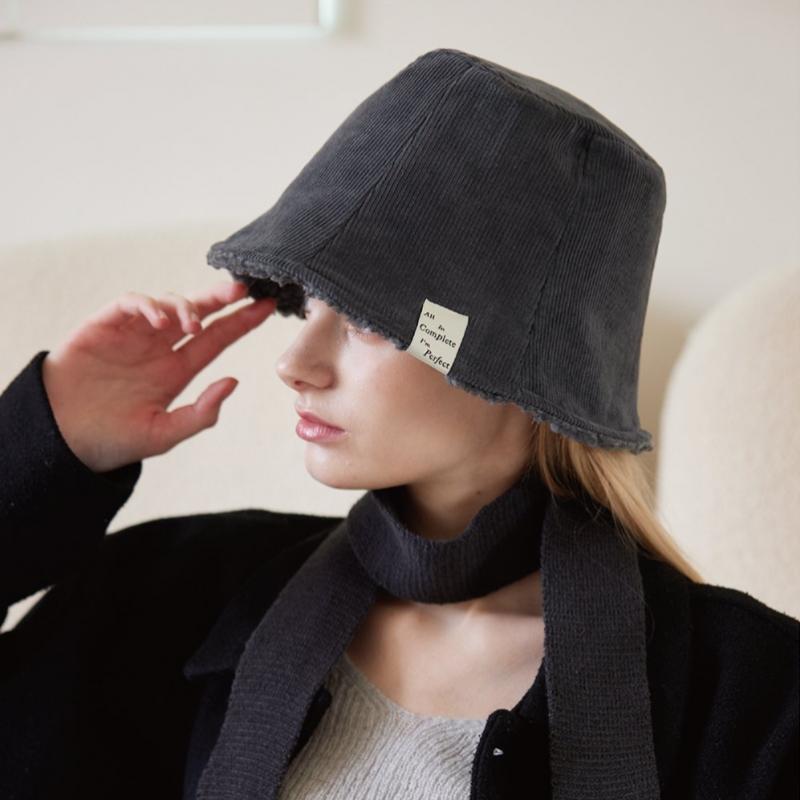 Allincomplete Teddy Reversible Bucket Hat  3 Colors 
