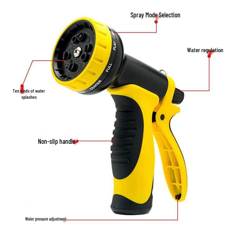 2nd Gen Retractable Garden Hose & High-Pressure Water Gun for Car Wash & Garden Care