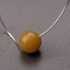 Artificial Beeswax Pendant Necklace Temperament Ethnic Style Retro Clavicle Chain Box Chain Personality Trend