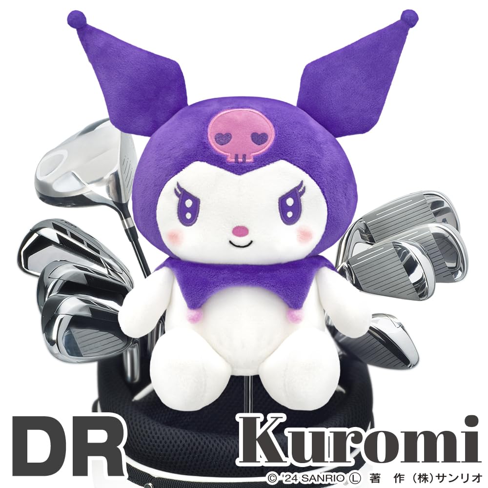 Kuromi Driver Headcover Officially Licensed Sanrio Characters (Purple) (460cc Fits)