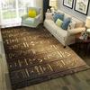 3D Egyptian Pharaoh Hieroglyphics Carpet Rug for Home Living Room Bedroom Sofa Doormat Decor,kids  Area Rug Non-slip Floor Mat