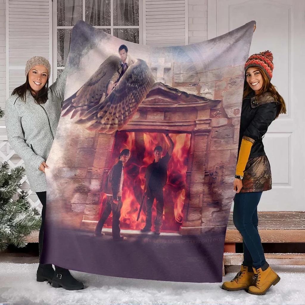 Multi-size Supernatural 3D Printing Four Seasons Blanket Sofa Cover Travel Bed Plush Blanket Lightweight Flannel Blanket