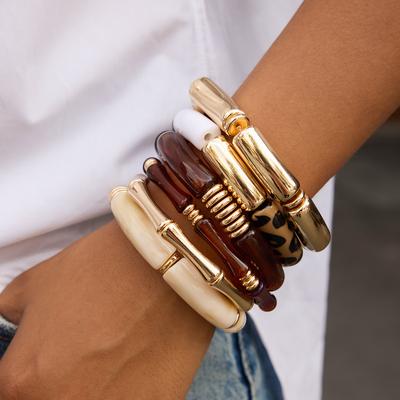 Resin Bracelet, Acrylic Bamboo Joint Bracelet, Autumn-winter High-end Hand Ring, Niche Accessory