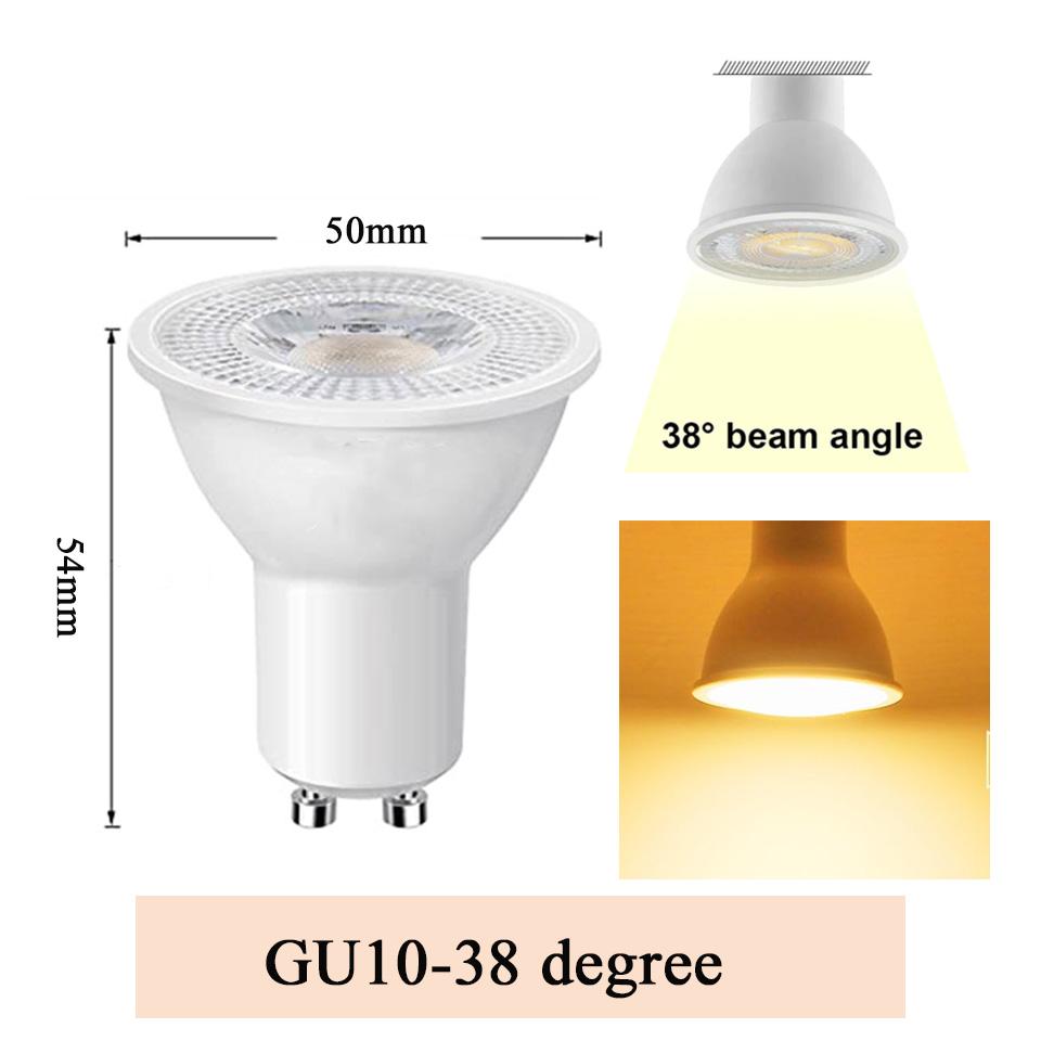 1/4/6/10pcs LED Spotlight GU10 AC220V High Lumen 3000K/4000K/6000K LED Light Lamp LED energy saving For Home Decoration Replace