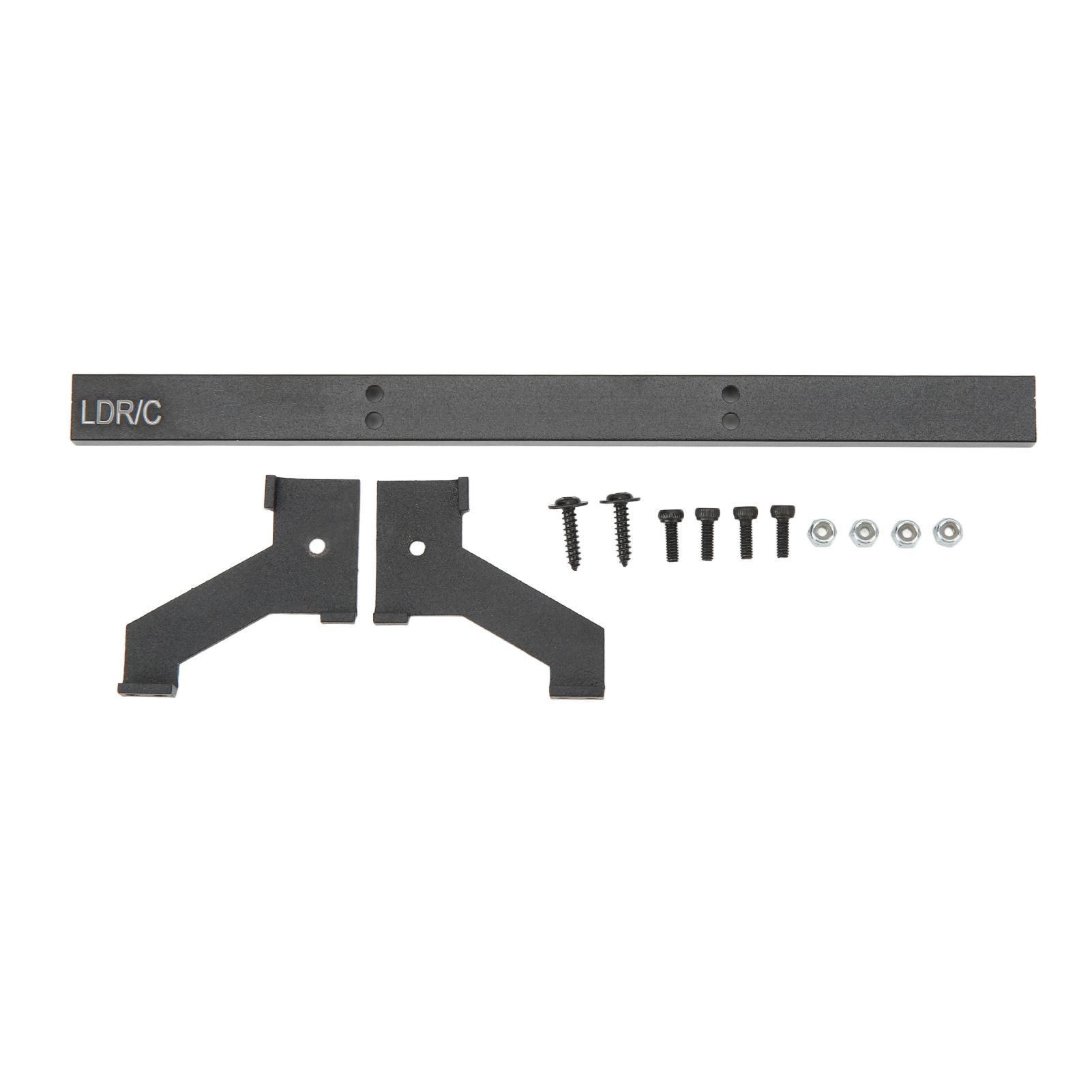 RC Car Rear Bumper Professional Prevents Collision Replacement Metal Rear Bumper for Unimog RC Car Black