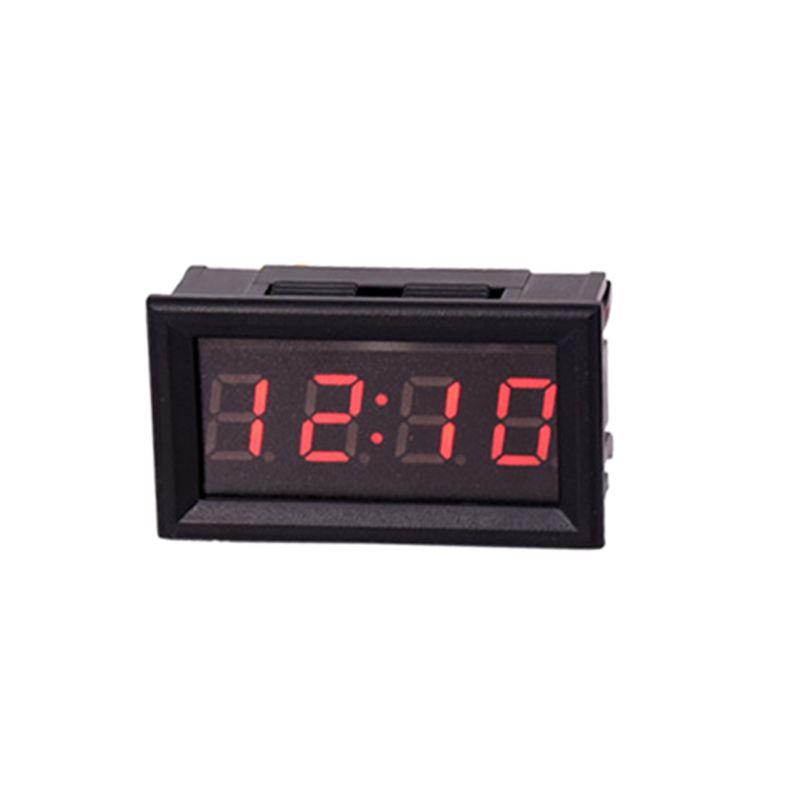 Red LED DIY Vehicle Electronic Clock KIT Car Motorcycle Timer LED Digital Display Power-off Memory Function DC4.5-30V