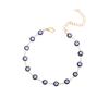 New Accessories, Bohemian Color Vintage Devil's Eye Necklace Bracelet Ankle Set