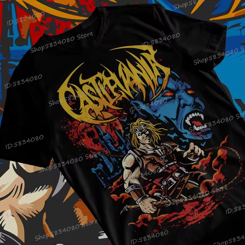 Castlevania Anime Printed Cool TShirt Unisexs Womens Anime Harajuku Soft Tee Castlevania Gift for Him Street Style Cool TShirts