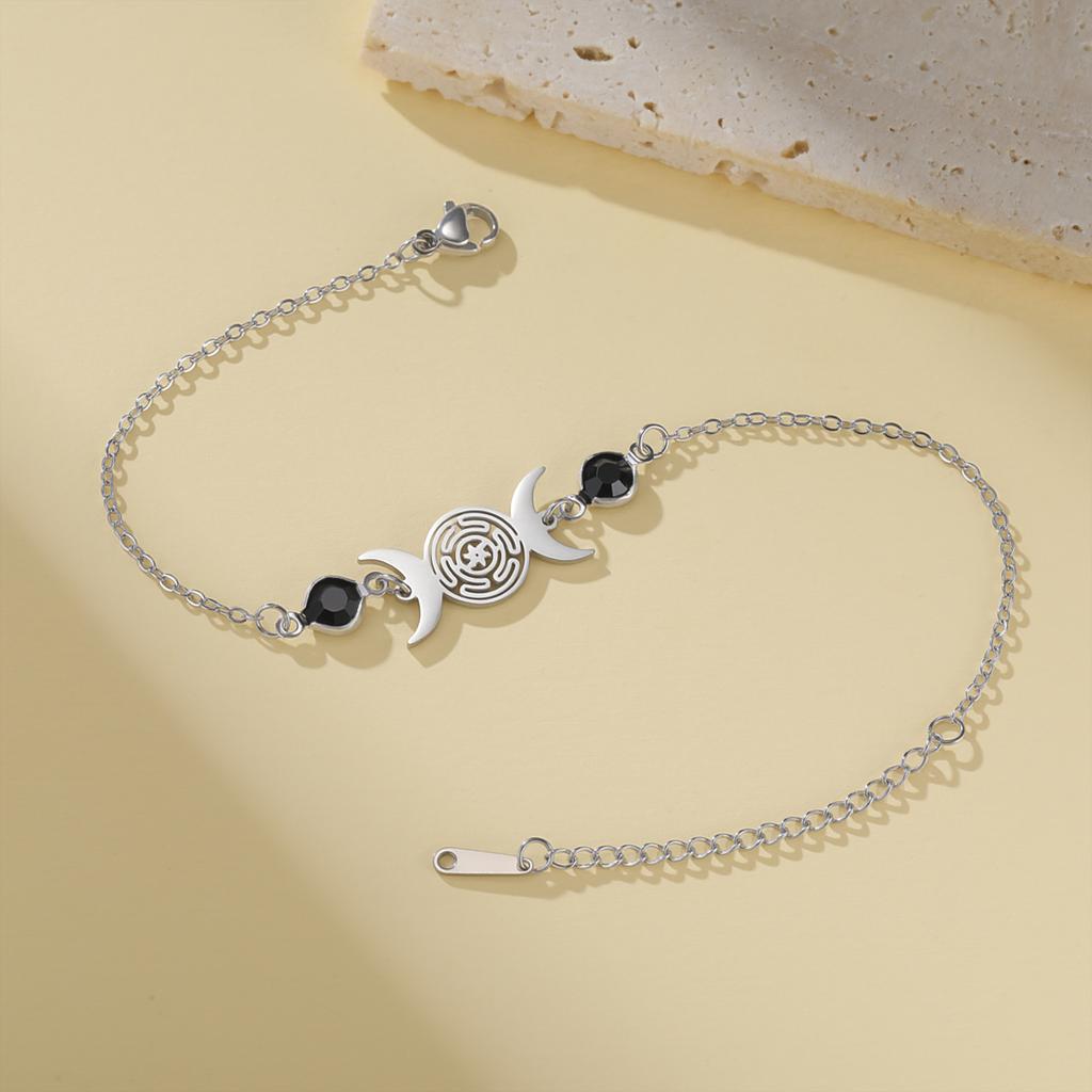 Hekate Armband Dreifache Mondgöttin Schutzarmbänder Für Frauen Hekate Mythologie Pagan Amulett Mondstein Schmuck Geschenke