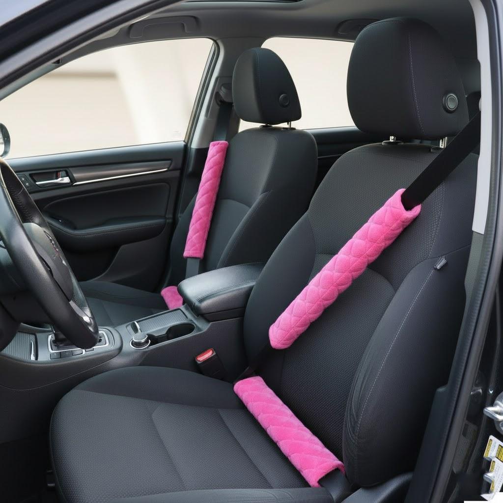 

Universal Fit Soft Velvet Car Seat Belt Covers Shoulder Pads for Adults Kids SUV Auto Interior Safety Accessories