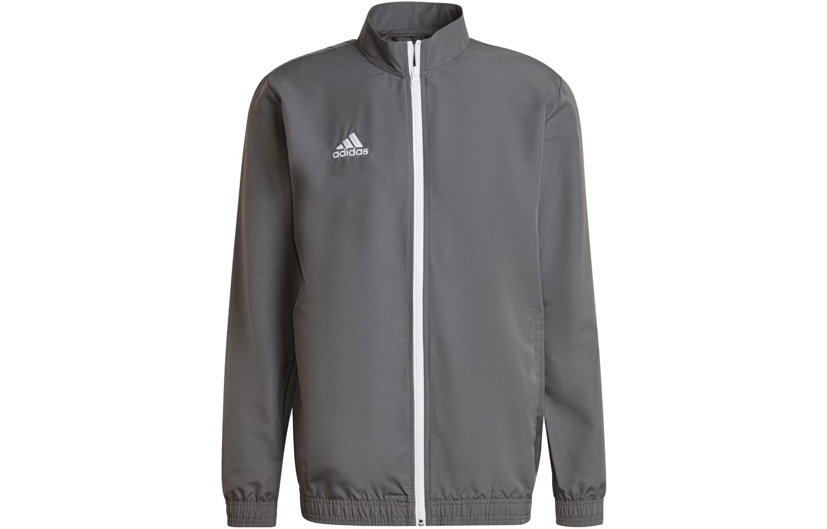 Adidas Entrada 22 Jackets Men s Gray Stand Collar Moderate Other H57535 XXL