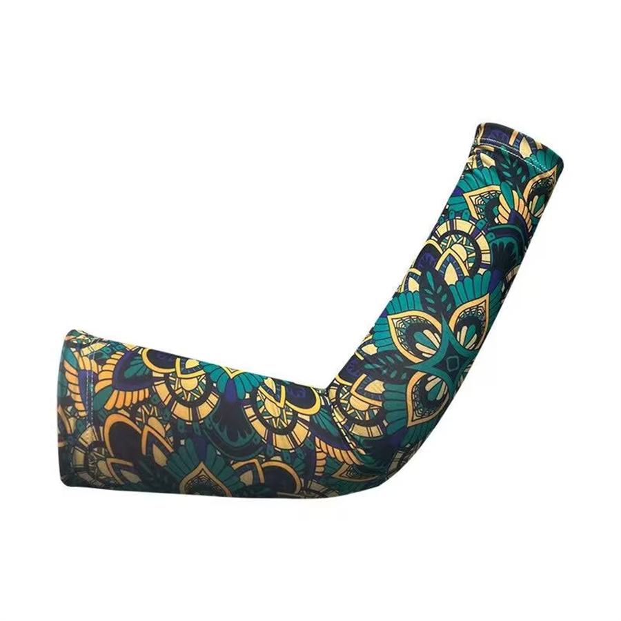 

Stylish Printed Cooling Arm Sleeves, UPF50+ UV Protection Ice Silk Sleeves for Cycling, Driving, Outdoor Sports L