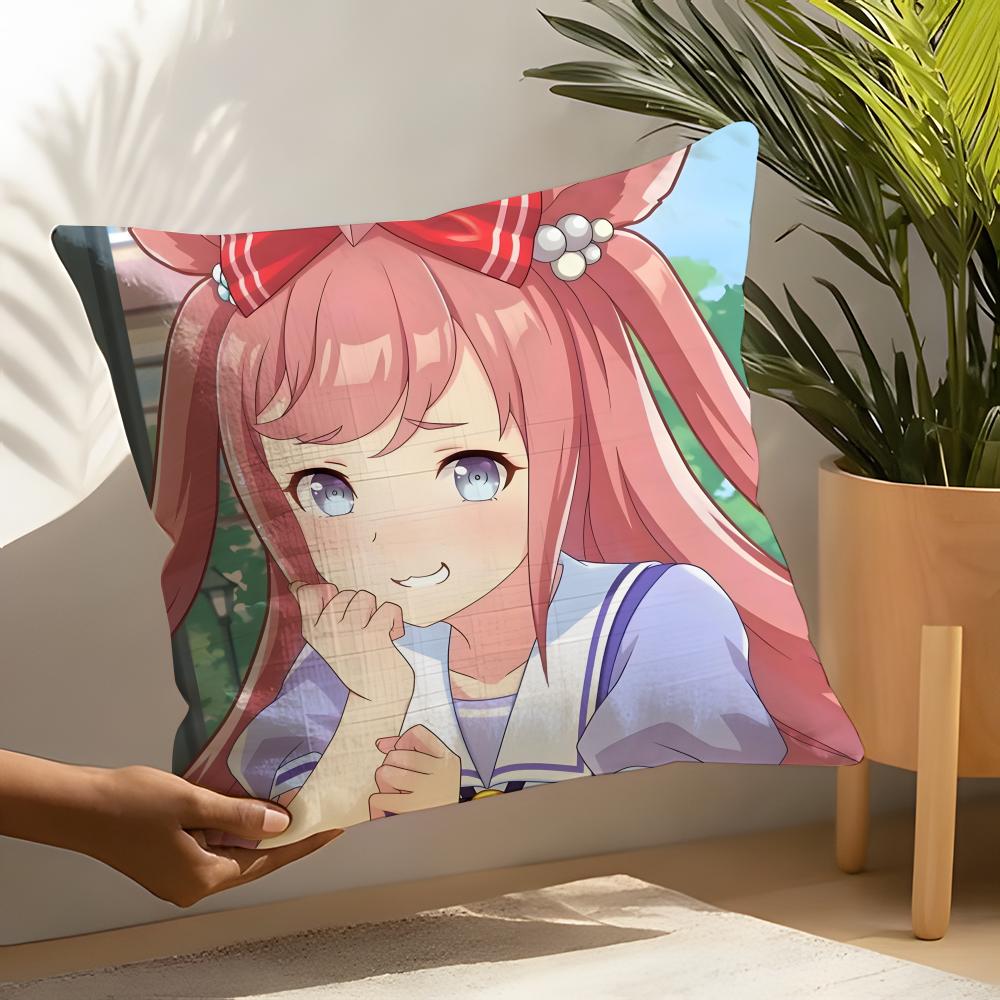 Uma Musume Agnes Digital Pillow Case Home Living Room Decoration Linen Pillow Cases Cushion Cover