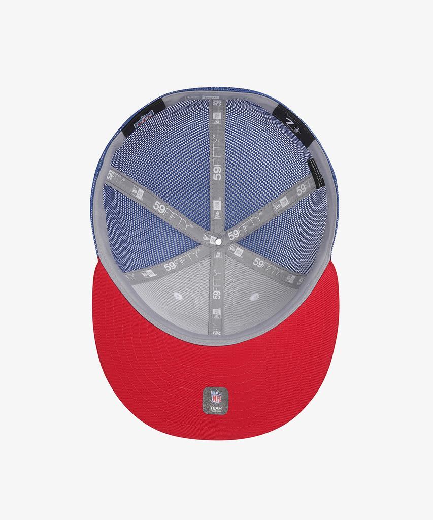 New Era Nfl Buffalo Bills Basic Mesh Fitted Cap Optic White/Scarlet 15131686