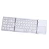 Foldable Bluetooth Keyboard Portable Triple Folding Rechargeable Wireless Keyboard with Touchpad